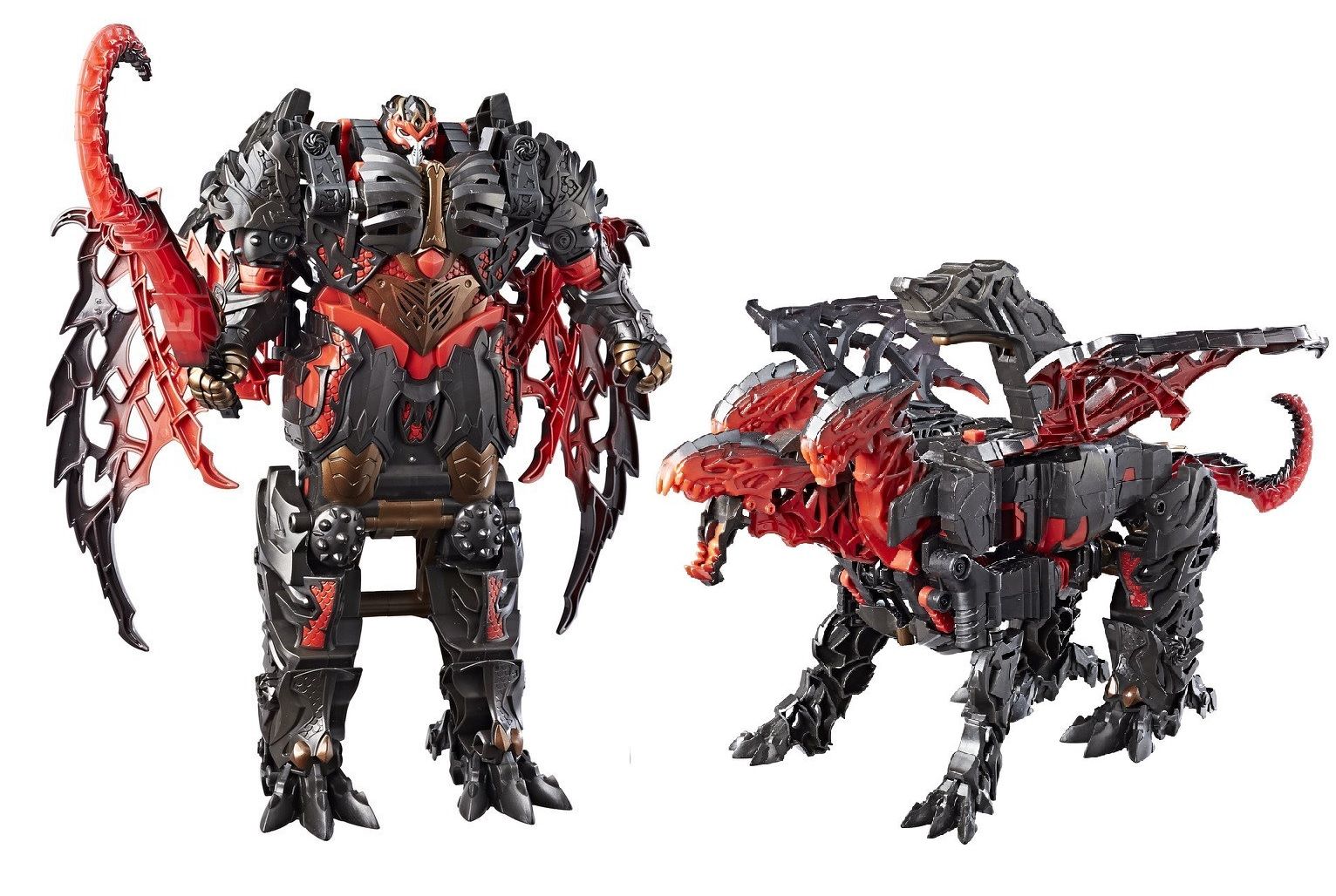 Headed Dragon Transformer Toy