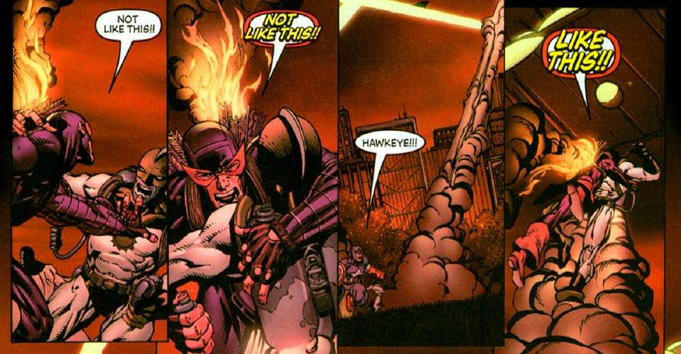 Deadpool Mocks Hawkeye S Death Cbr