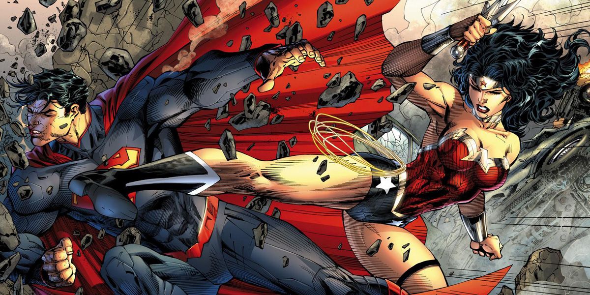 Justice League Mortal Film Featured Epic Superman Wonder Woman Fight 
