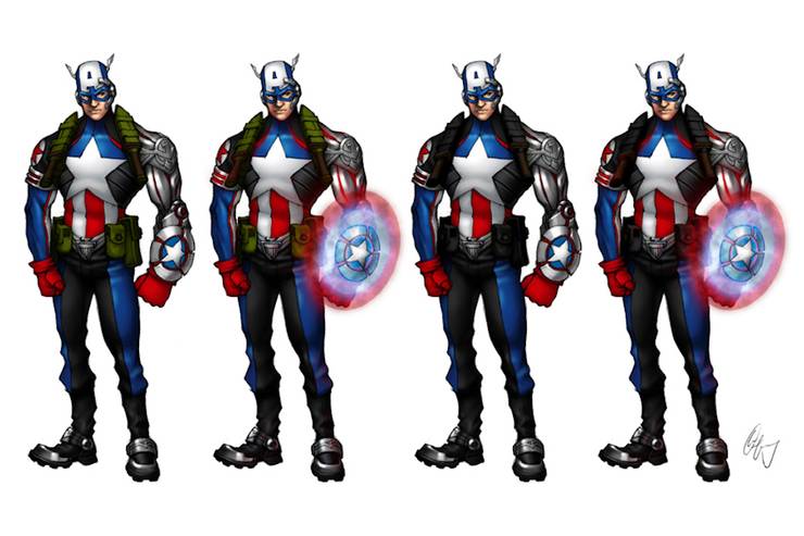 Fan Designed Captain America Costumes Cbr - captain america suit fan made roblox