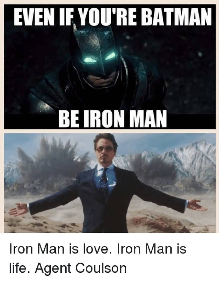 Batman Vs Iron Man Memes Cbr Batman Vs Iron Man Memes Cbr