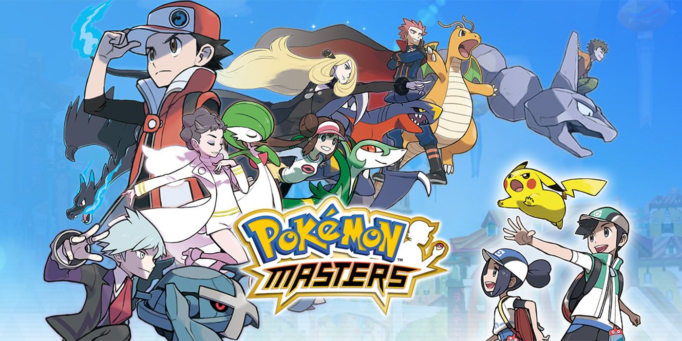 Blue-haired Pokemon trainers in the Pokemon Masters mobile game - wide 5