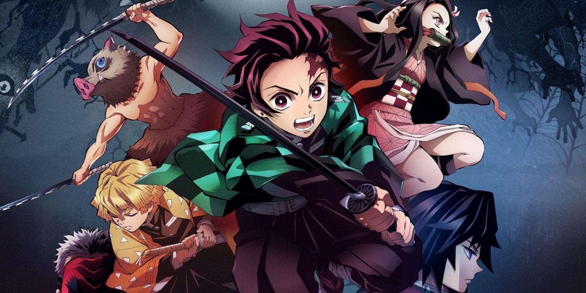 anime wallpapers for laptop demon slayer Demon slayer zenitsu agatsuma with sword and lightning with dark purple