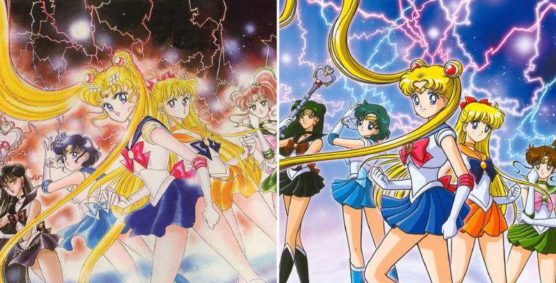 Sailor Moon - manga vs anime
