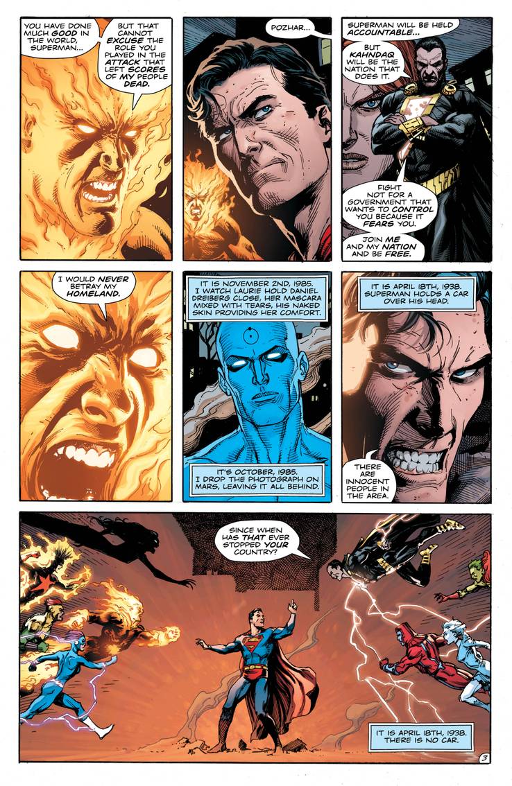 Doomsday Clock DC Comics Watchmen Superman DR Manhattan Geoff Johns Gary Frank