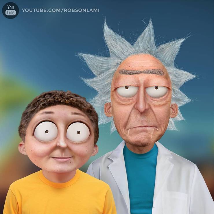 10 Unsettling Fan Art Images Of Realistic Rick And Morty Characters,Sub Zero Horse Pictures