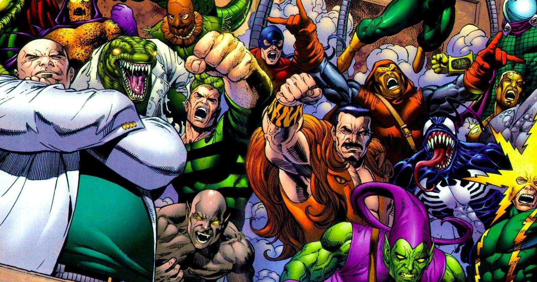 Парад злодеев. Зловещая шестёрка Марвел. Зловещая шестерка 1994. Marvel Comics Зловещая шестерка. Зловещая шестерка зеленого Гоблина.