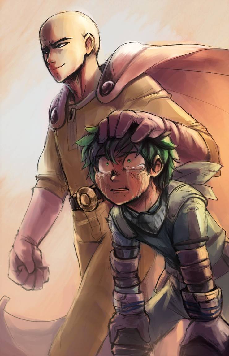 10 Pieces Of One Punch Man My Hero Academia Crossover Fan Art We Adore