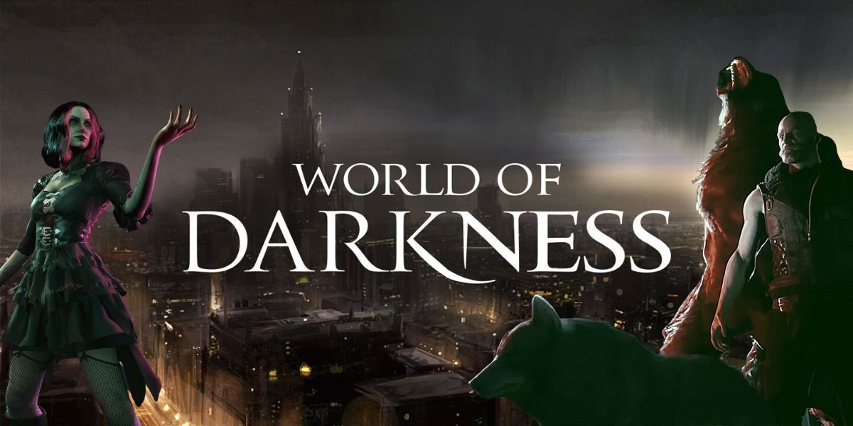 The world is dark. World of Darkness. New World of Darkness. World PF Darkness.