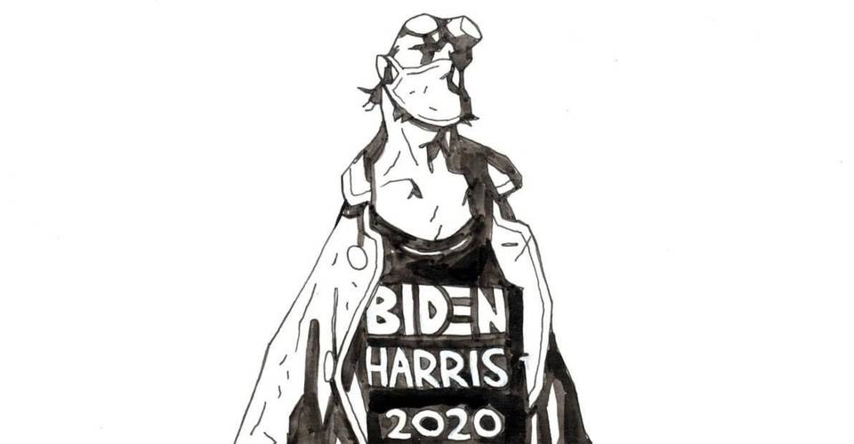 Hellboy Mike Mignola S Fan Favorite Creation Endorses Biden Harris For 2020