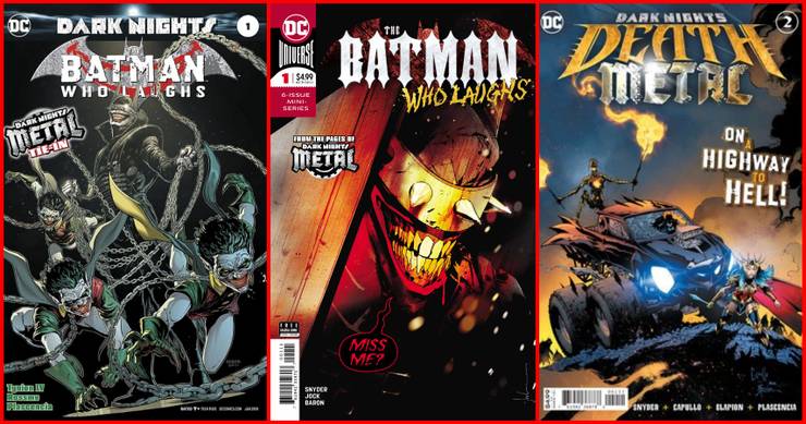 Las portadas de cómics de Batman Who Laughs.