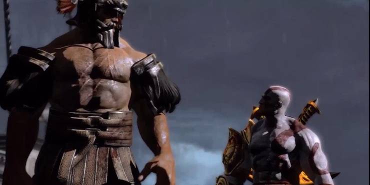 Kratos y Hércules en God of War