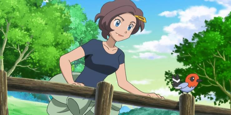 Serenas mother Grace dans l'anime Pokemon
