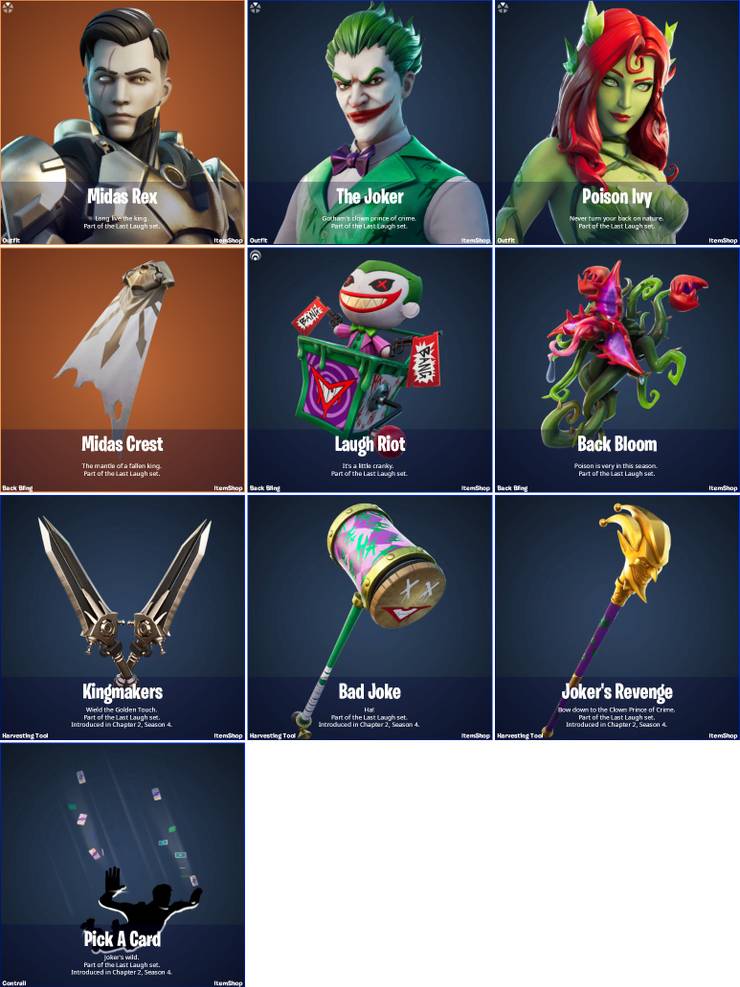 Fortnite Brings Batman S Rogues Gallery With Last Laugh Bundle Fortnite Brings Batman S Rogues Gallery With Last Laugh Bundle