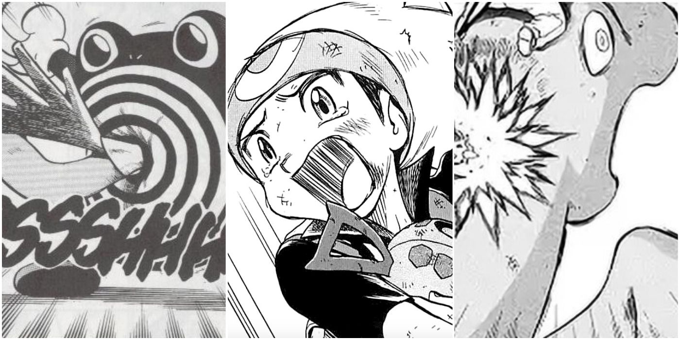 Pokemon Adventures Manga Panels.