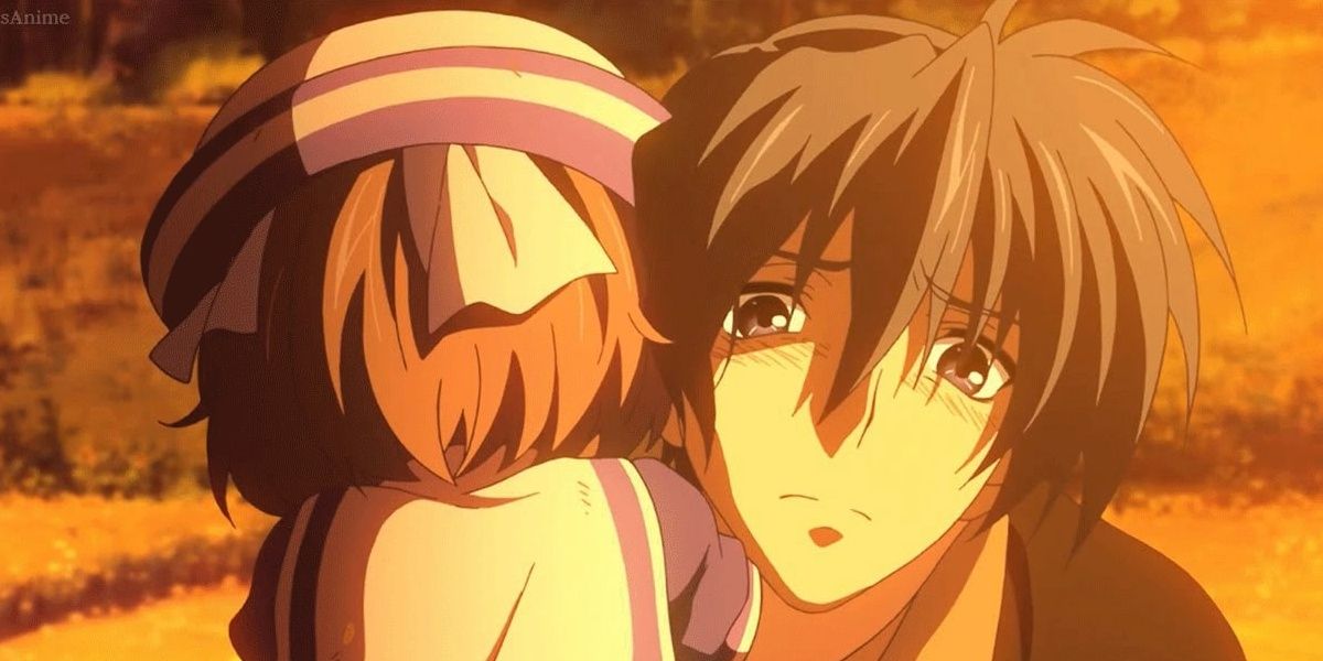 Clannad After Story Ushio and Tomoya Comfort Each Other