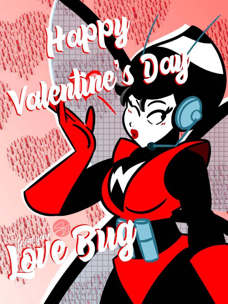 Line it is Drawn: 6 Comic Book Superheroes Valentine's Day Cards 12 Image result for the wasp valentines card