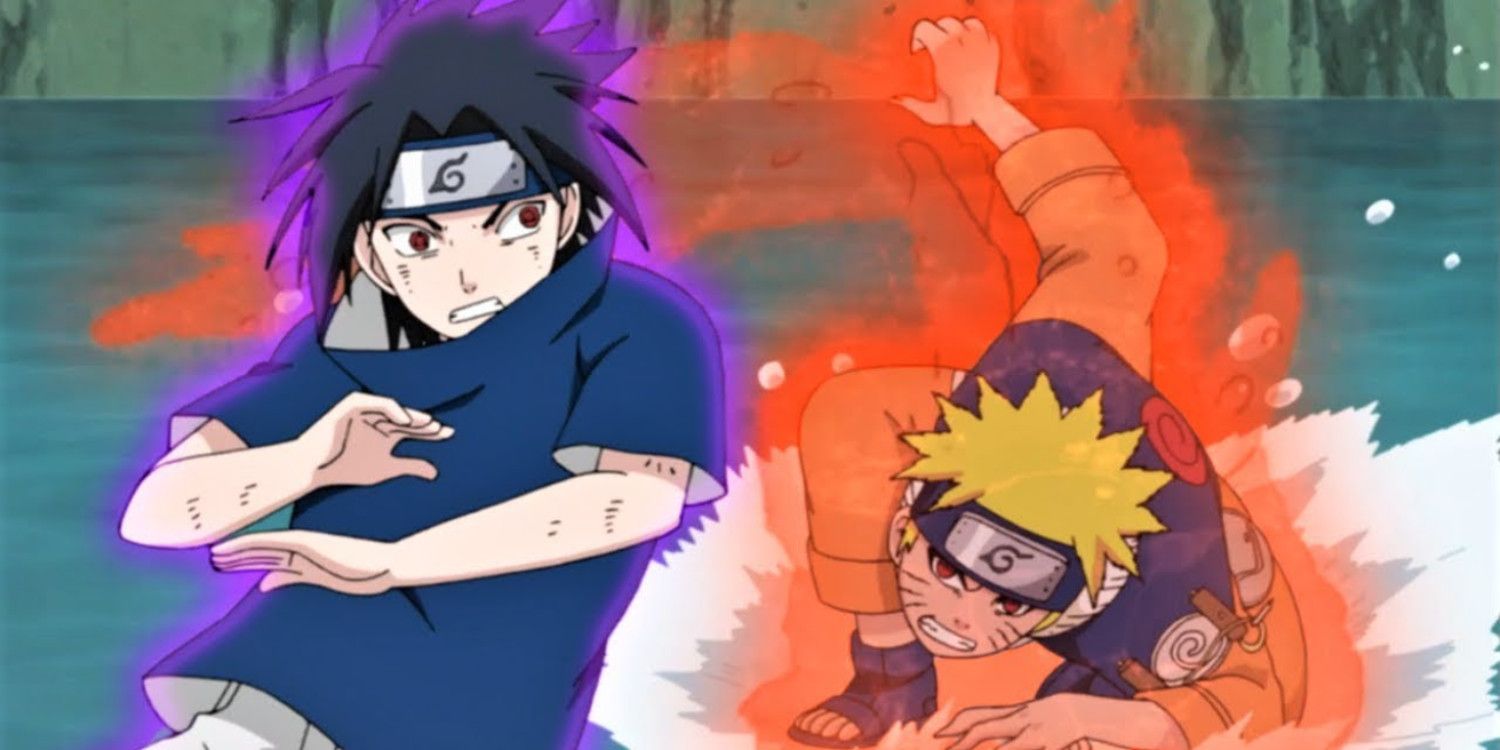 7 Sasuke vs Naruto Taijutsu