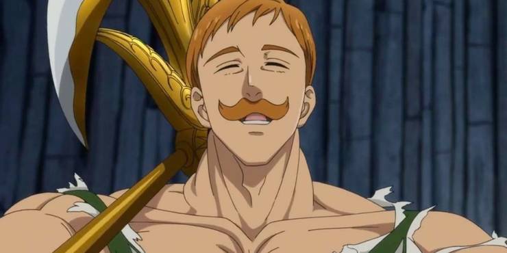 8. Escanor from Seven Deadly Sins Escanor is the world's strongest man in his universe, and his strength is directly proportional to the sun's position in the sky. So as the sun rises higher, he starts becoming invincible. At noon sharp, he could even make All Might sweat heavily.
