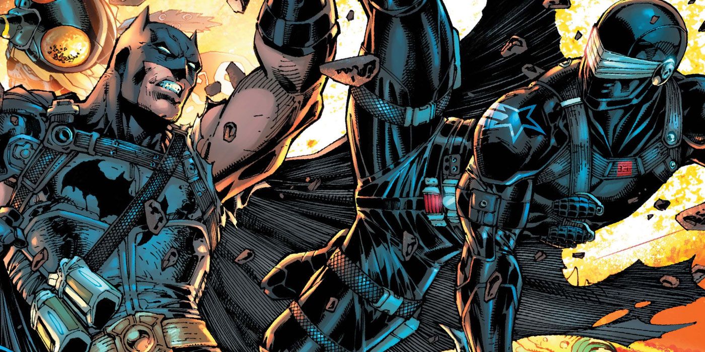 Batman Battles Snake Eyes in Jim Lee's Fortnite: Zero Point Art
