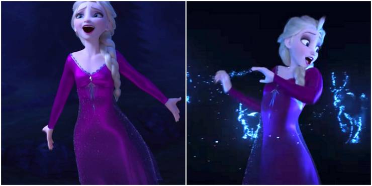 images Purple Elsa Frozen 2 White Dress Movie frozen elsa s top 10 outfits from the
