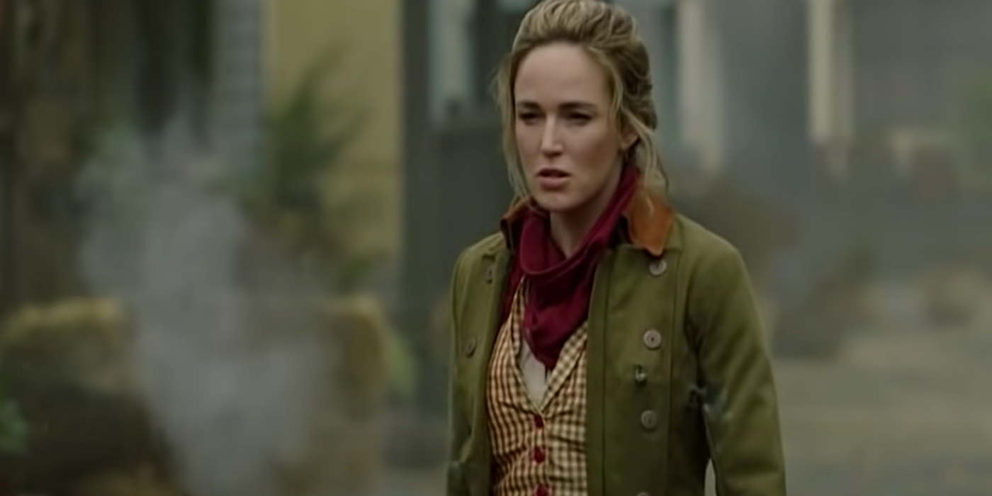 Sara puts. Legends of tomorrow “stressed Western”.