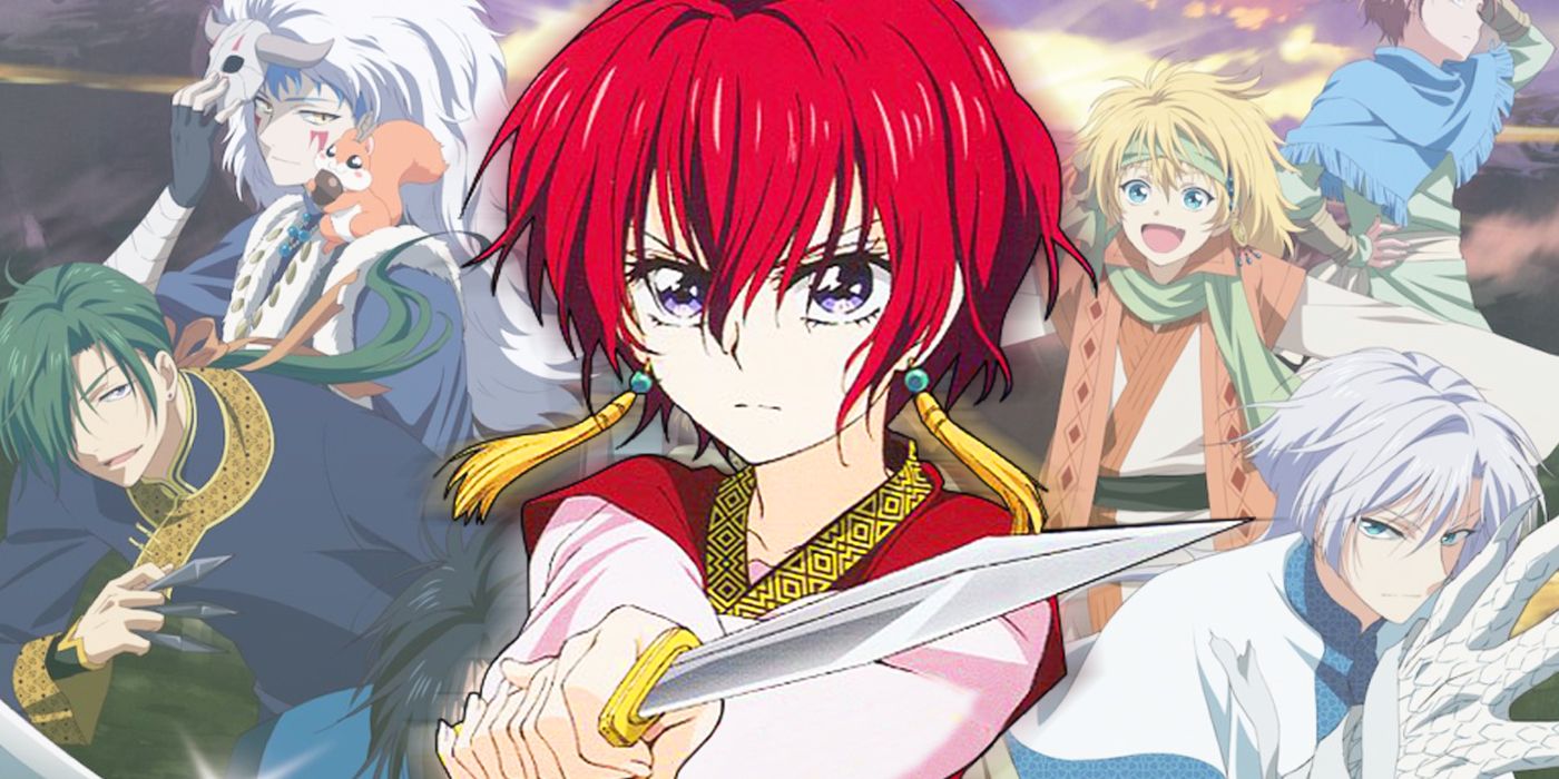 yona in front of legendary dragon warriors of yona of the dawn anime
