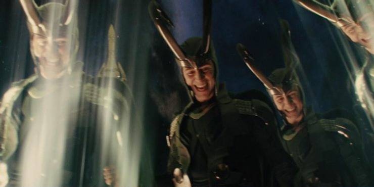 Loki often uses his power of multiple duplicate casting himself to trick his enemies, but Thor is strong enough to destroy all Loki's duplicates. 