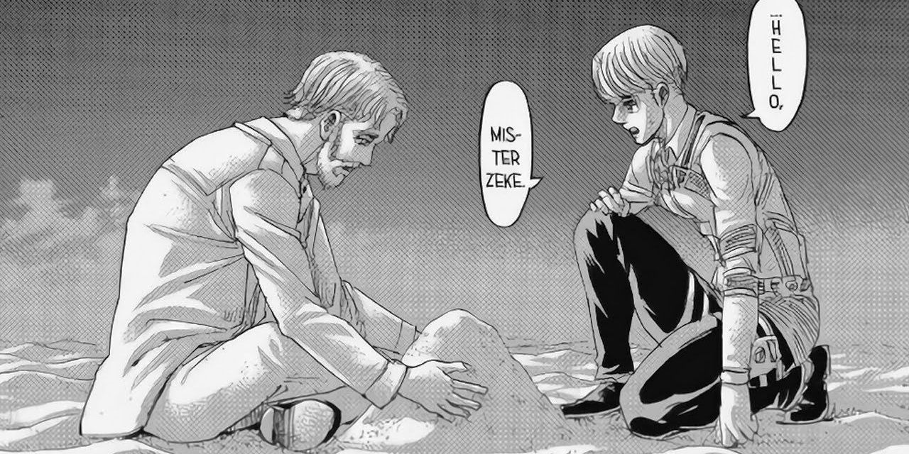 Zeke and armin in the paths