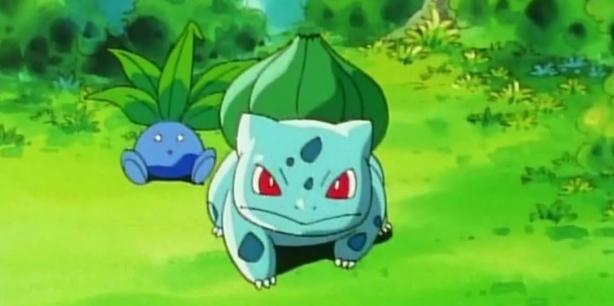 Bulbasaur Protects Oddish Cropped
