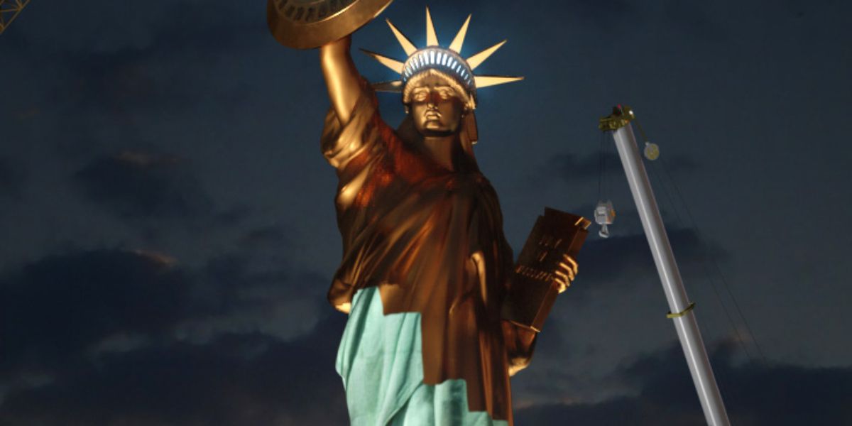 No Way Home Statue of Liberty Concept Art