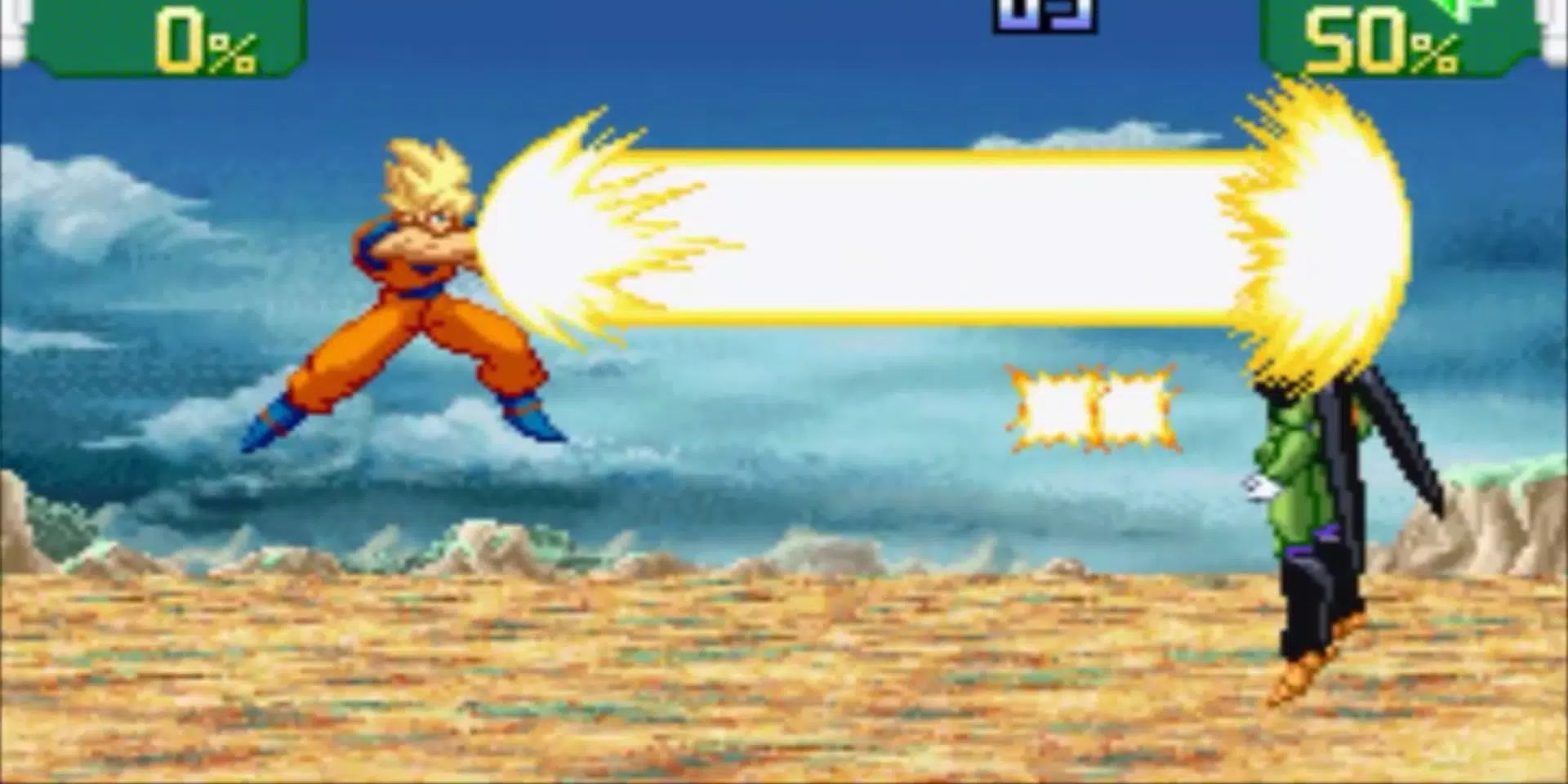 Dragon Ball Z Supersonic Warriors Goku Cell Fight GBA