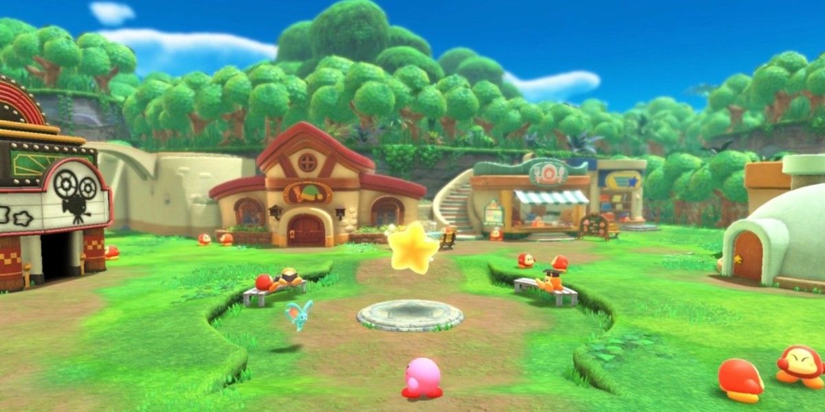 Kirby and the Forgotten Land Waddle Dee Town