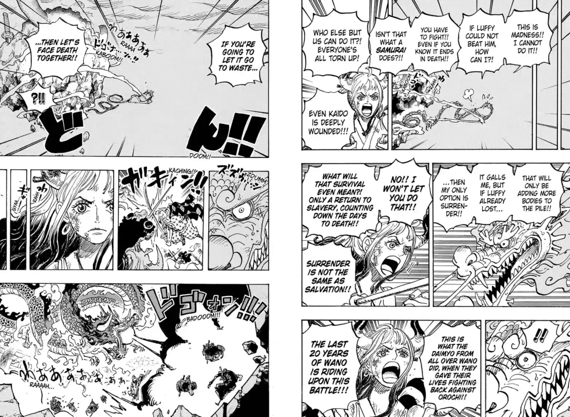 One Piece Chapter 1043 Yamato Momonosuke Fight