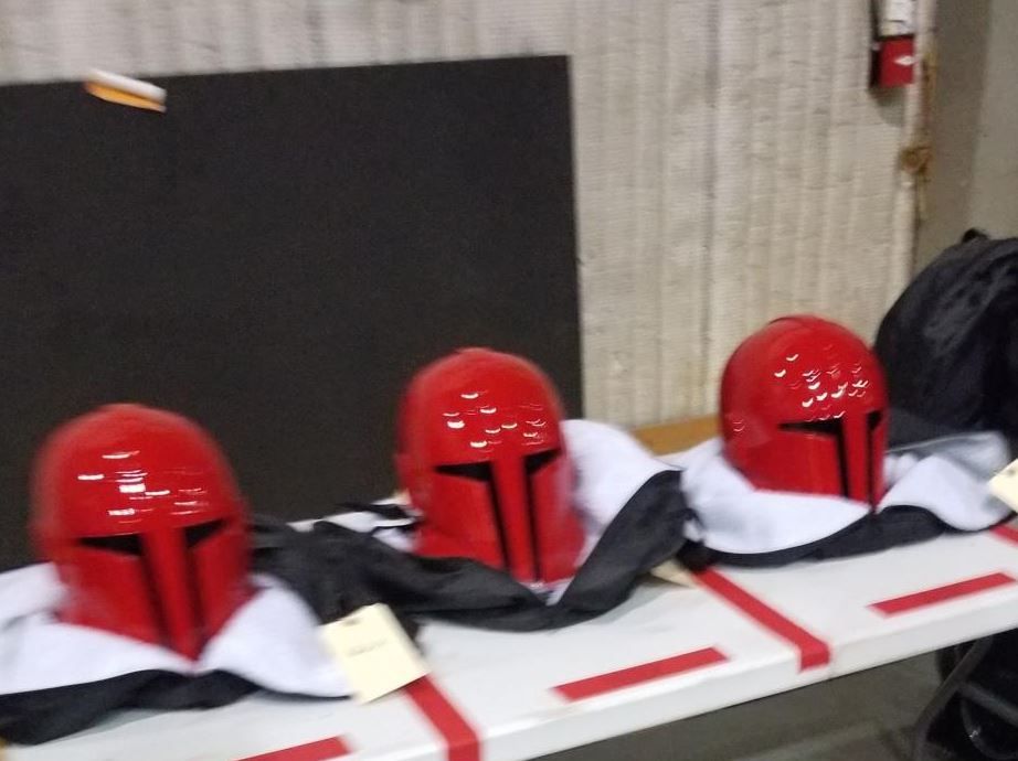 The Mandalorian Season 3 Helmets Set Photo