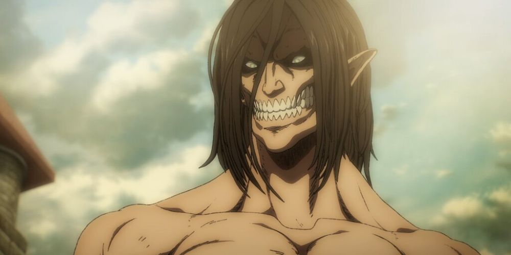 attack on titan episode 17 the way eren is looking at her 1