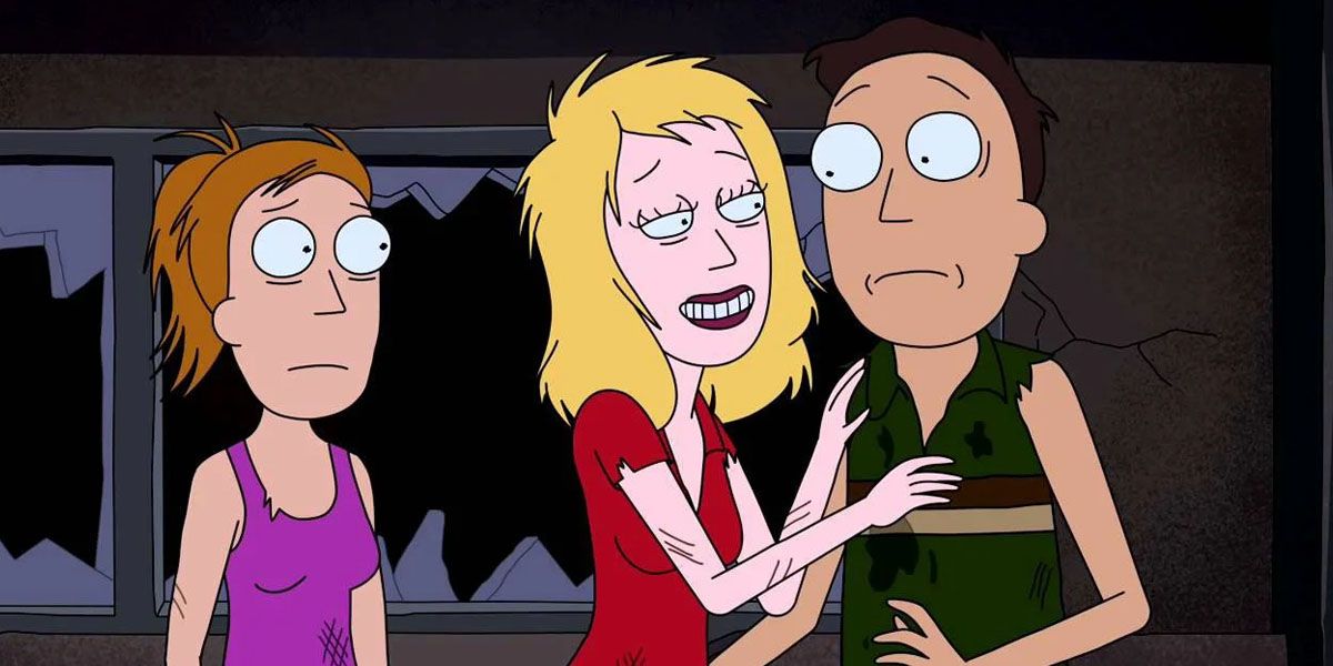Beth Smith Summer Smith And Jerry Smith In Rick And Morty