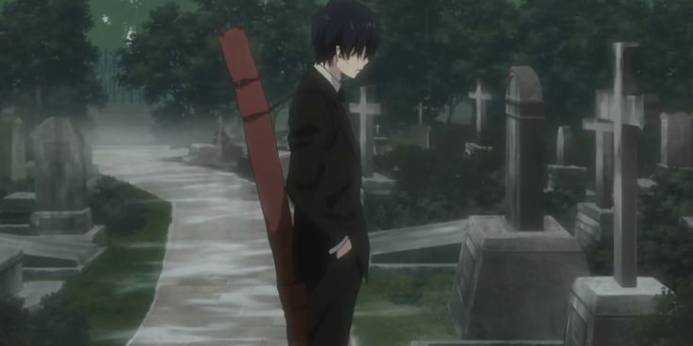 Blue Exorcist Rin At Fathers Funeral 1